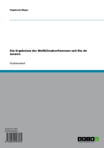 Die Ergebnisse der Weltklimakonferenzen seit Rio de Janeiro (German Edition) - Click to Buy