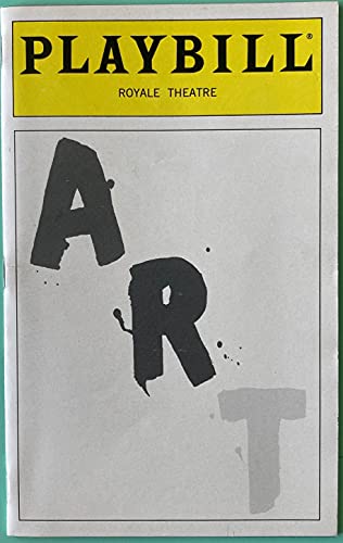 Black And White Cover Playbill from Art starring, George Segal Wayne Knight Buck Henry - Click to Buy