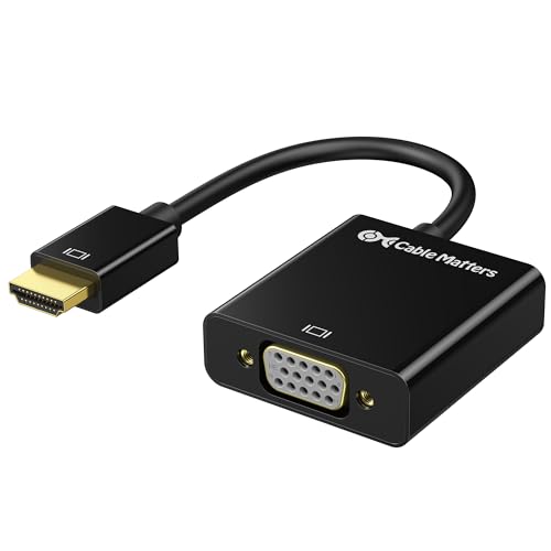 Cable Matters Unidirectional HDMI to VGA Adapter, VGA to HDMI Converter, Black - Click to Buy