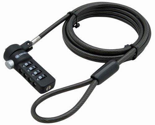 Sendt Black Notebook/Laptop Combination Lock Security Cable - Click to Buy