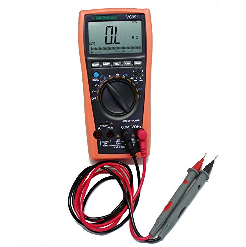 AideTek VC99+ Digital Auto Range Multimeter Tester Capacitor Amp Voltage AC DC Analog Bar Buzz - Click to Buy