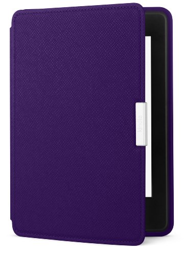 Amazon - Étui en cuir pour Kindle Paperwhite, Violet - non compatible avec le modèle 2018 (10ème génération) - Click to Buy