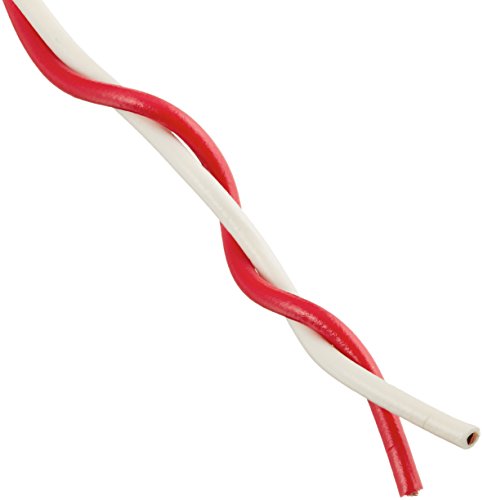 Woods Southwire 56750023 100' 20/2 Twisted Bell Residential Indoor Electrical Wire; Red and White - Click to Buy