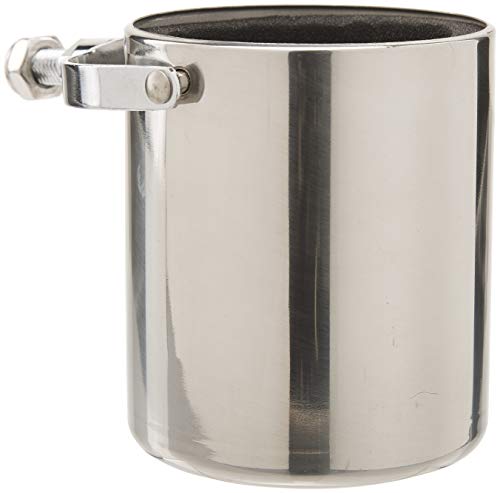 Diamond Plate Stainless Steel Motorcycle Cup Holder - Click to Buy