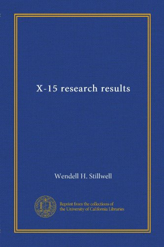 X-15 research results - Click to Buy
