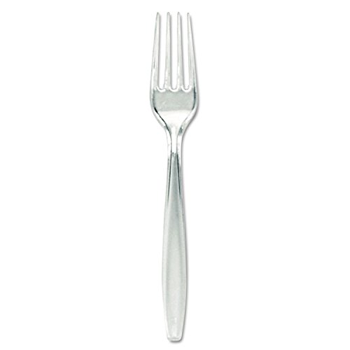 Georgia Pacific Dixie Clear Medium Weight Plastic Fork - Click to Buy