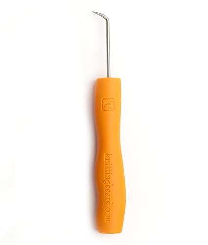 Ergonomic Knitting Loom Hook/Tool, Comfort Grip - Click to Buy