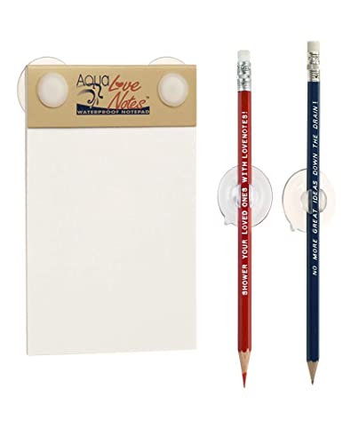 Aqua Love Notes Waterproof Notepad - Click to Buy
