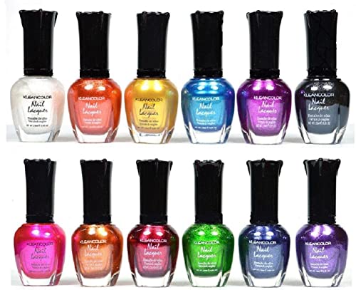 Kleancolor Nail Polish - Awesome Metallic Full Size Lacquer Lot of 12-pc Set by Kleancolor - Click to Buy