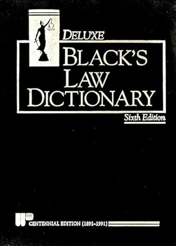Black's Law Dictionary 6th ed - Click to Buy