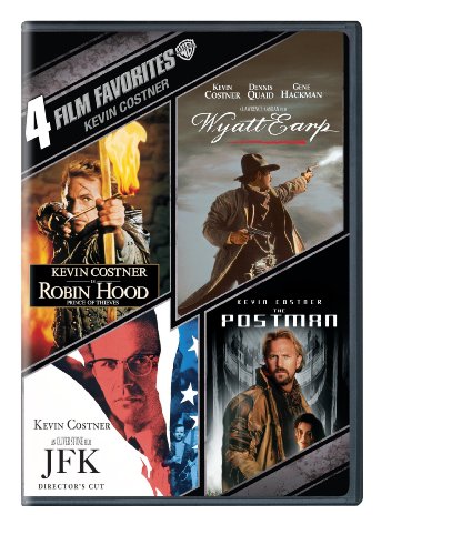 4 Film Favorites: Kevin Costner (Robin Hood: Prince of Thieves, Wyatt Earp, The Postman, JFK) - Click to Buy