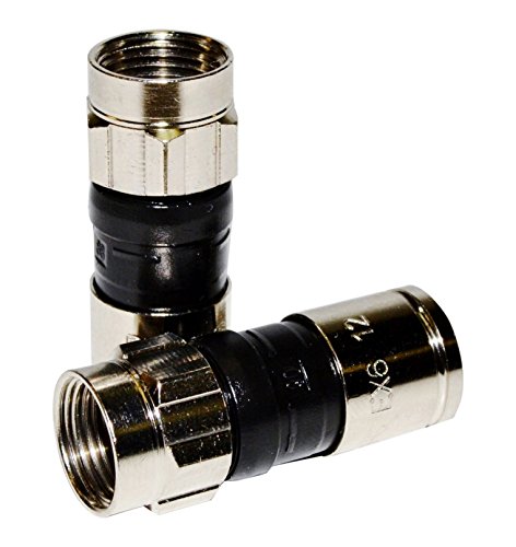 PPC Belden EX6PLUS RG-6 Snap & Seal Outdoor Compression Connector, Comcast, DTV & Dish Approved, 50 Piece - Click to Buy