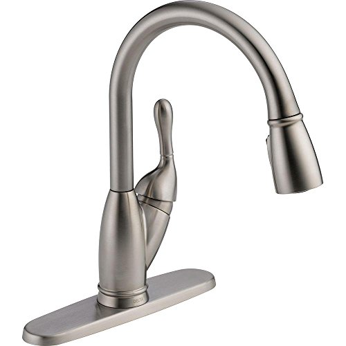 Delta 19939-SS-DST Pull-Down Kitchen Faucet, Stainless - Click to Buy