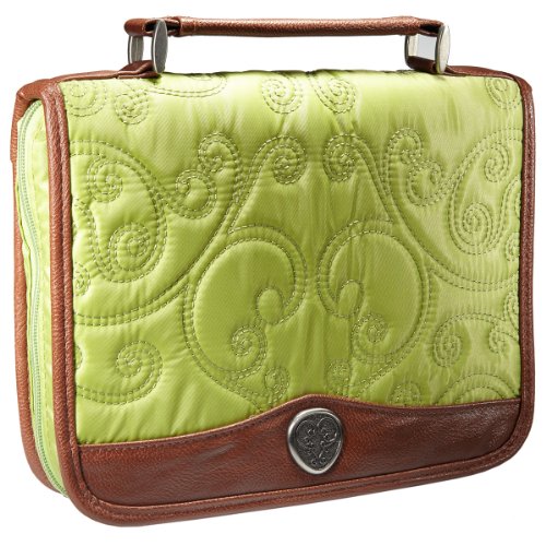 Classic Quilt Stitched Micro-Fiber Bible / Book Cover (Large, Chartreuse) - Click to Buy