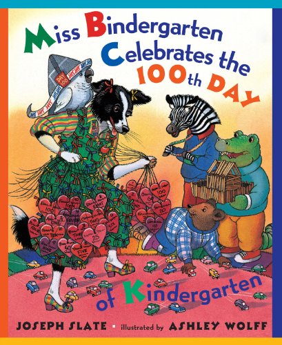 Miss Bindergarten Celebrates the 100th Day of Kindergarten (Picture Puffins) - Click to Buy