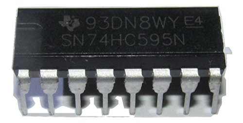 Texas Instruments SN74HC595N 8-Bit Shift Registers With 3-State Output Registers , Plastic DIP Tube, 19.3 mm L x 6.35 mm W x 4.57 mm H (Pack of 10) - Click to Buy