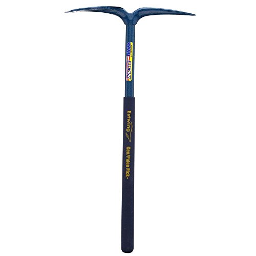 ESTWING Geo/Paleo Rock Pick - 25" Geologist Tool with All Steel Construction & Vinyl Cushion Grip - GP100, Blue