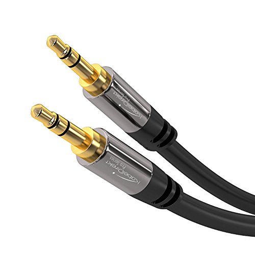 KabelDirekt 3.5mm Aux to Aux Cable - Audio Cable Male to Male Auxiliary Cable - Headphone, Car Stereo, Phone & Speaker Audio Jack (3 feet) PRO Series