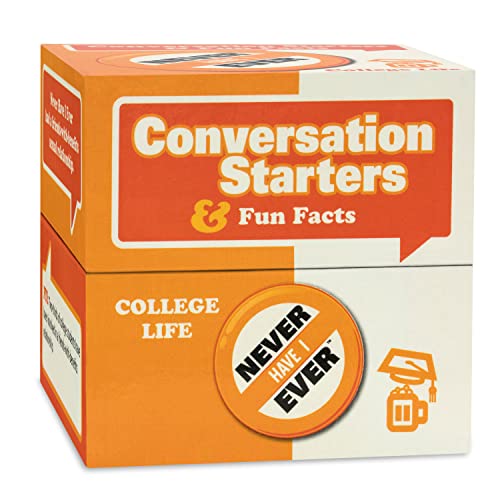 Never Have I Ever Conversation Starters: College Life Edition | Funny Card Game for Parties, Pregames, Spring Breaks, and Vacations | Fun Card Games for College Students | 150 Cards | Ages 17+ - Click to Buy
