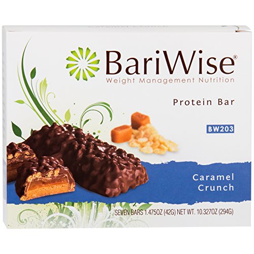 BariWise 15g High Protein Diet Bar - Caramel Crunch (7 Servings/Box) - Click to Buy