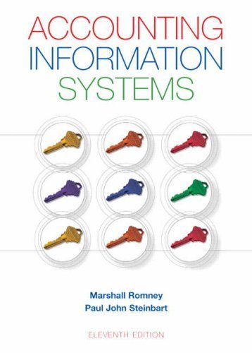 Accounting Information Systems [11th Edition] by Romney, Marshall B., Steinbart, Paul J. [Prentice Hall,2008] [Hardcover] 11TH EDITION - Click to Buy