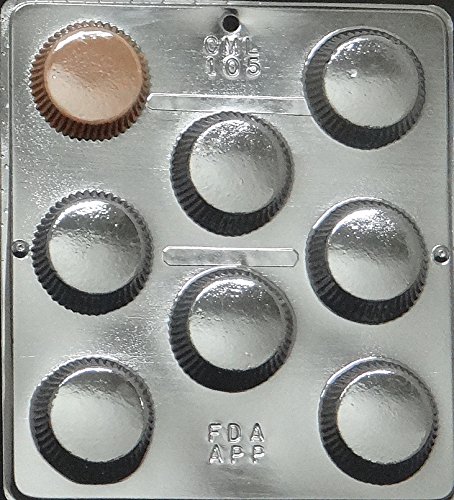 Large Peanut Butter Cup Mold Chocolate Candy Mold Candy Making - Click to Buy