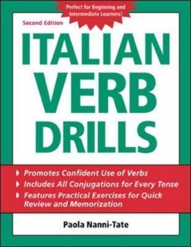 Italian Verb Drills (BGR12) 2nd (second) Edition by Nanni-Tate, Paola published by McGraw-Hill Contemporary (2003) - Click to Buy