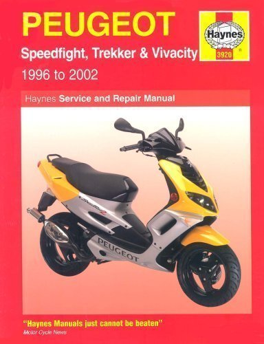 Peugeot Speedfight, Trekker and Vivacity Scooters Service and Repair Manual: 1997-2002 (Haynes Service and Repair Manuals) by Mather, Phil published by Haynes Manuals Inc (2002) - Click to Buy