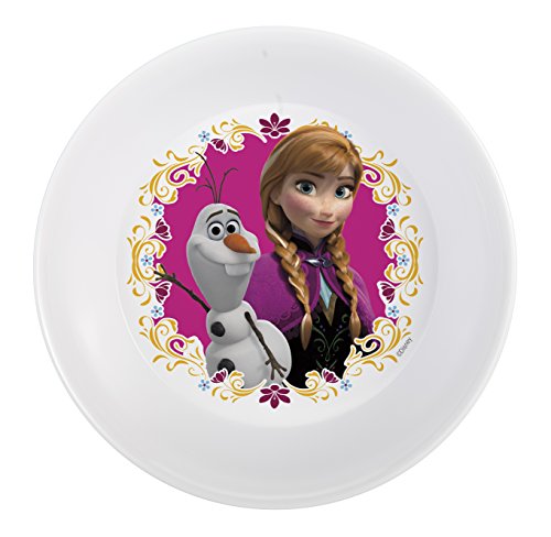 Zak Designs Disney Frozen 5-inch Plastic Kids Bowl, 1 Count (Pack of 1), Anna|Olaf