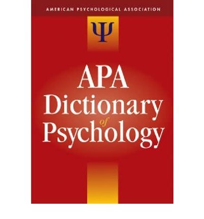 American Psychological Association: APA Dictionary of Psychology (Hardback) - Common - Click to Buy