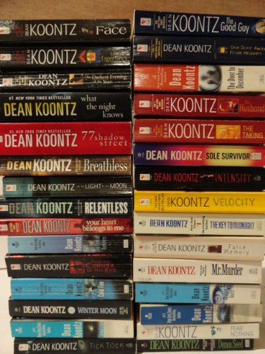 Dean Koontz 30 Book Set: Cold Fire Winter Moon the Good Guy One Door Away From Heaven the Door to December the Husband the Taking Sole Survivor Intensity Velocity, False Memory Mr. Murder Dragon Tears Phantoms Fear Nothing Demon Seed ... - Click to Buy