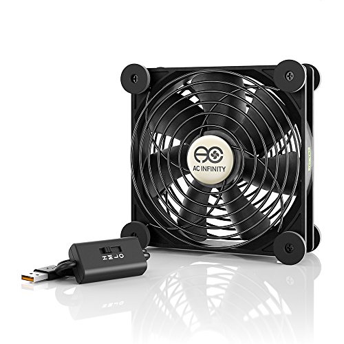 AC Infinity AI-MPF120A Quiet 120mm USB Fan for Receiver DVR PlayStation Xbox Computer Cabinet Cooling - Click to Buy