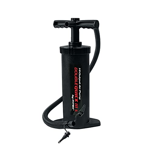 Intex Double Quick III S Hand Pump Piscine pour Hommes, Noir, Bleu, Gris, 36,83 cm