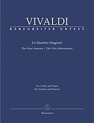 The Four Seasons - Violin & Piano By Antonio Vivaldi. Edited By Christopher Hogwood. For Violin and Piano (Solo Violin/2 Violins/viola/basso Continuo). - Click to Buy