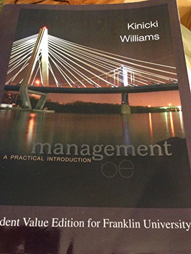 Management; Kinicki and Williams - Click to Buy