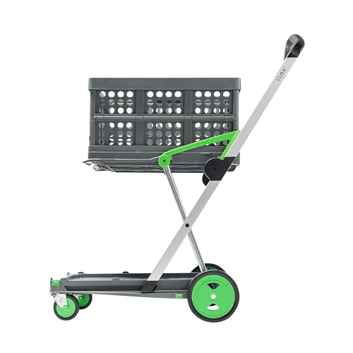 Salesmaker Carts ClaxGreen Green Clax Mobile Folding Cart-Grey - Click to Buy