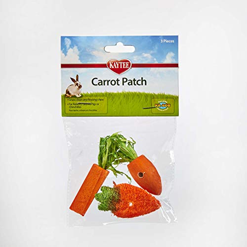 Kaytee Chew Toy Carrot Patch For Rabbits, Guinea Pigs and Chinchillas, 3 Count - Click to Buy