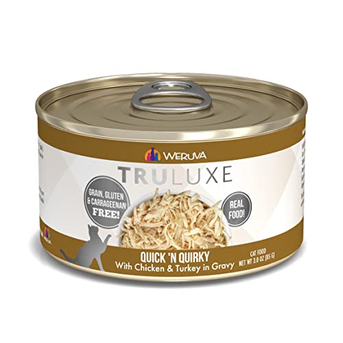 Weruva Truluxe Cat Food, Quick 'N Quirky With Chicken & Turkey In Gravy, 3Oz Can (Pack Of 24) - Click to Buy