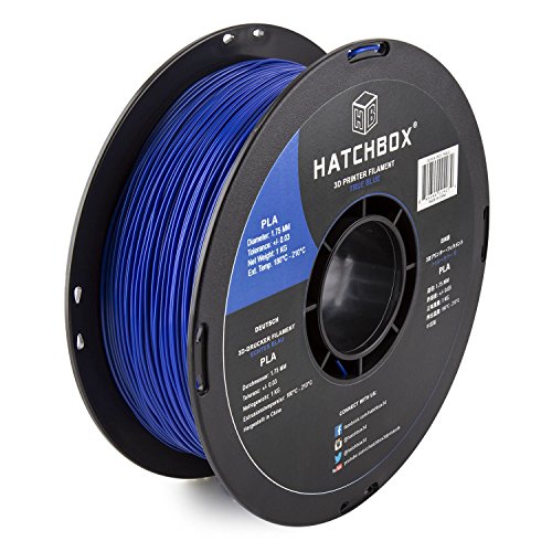 Hatchbox PLA imprimante 3d Filament, précision Dimensionnelle, Pack of 1, bleu, 1 - Click to Buy