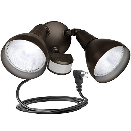 Brinks 7166BZ-1 LGT Flood 240 Motion Sensor Bronze with Cord Light - Click to Buy