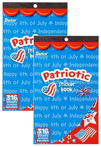2 Books of PATRIOTIC USA Mini Stickers 632 total - 4th of JULY - Memorial Day ARTS & Crafts - Click to Buy
