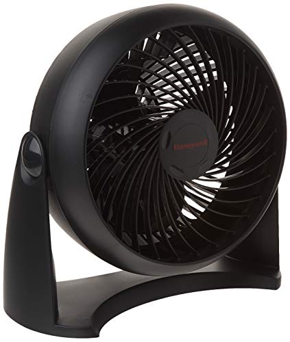 Honeywell HT900C 7" TurboForce® POWER+ Desk/Table Fan, Air Circulator for Small Bedroom, Portable, Wall Mountable, Energy Saving, 3 Speeds, Black - Click to Buy