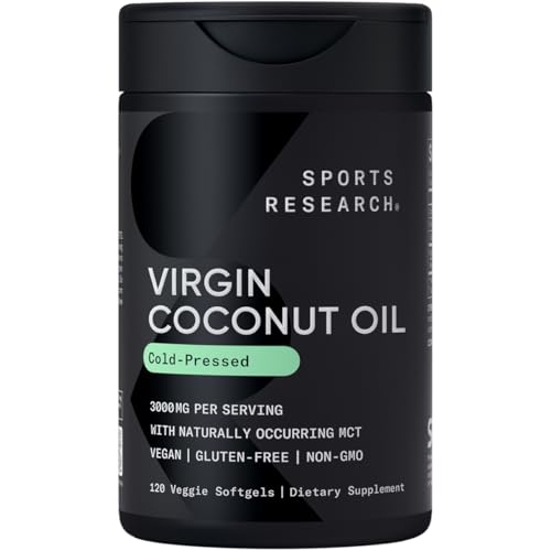 Extra Virgin Organic Coconut Oil Capsules | The Only Vegan Certified, Non-GMO Project Verified Coconut Capsule Available (120 Plant Gels) - Click to Buy
