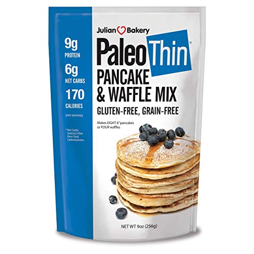Julian Bakery | Paleo Thin | Pancake | Waffle Mix | Easy To make | Grain-Free | Gluten-Free | Low Carb | 9 Oz - Click to Buy