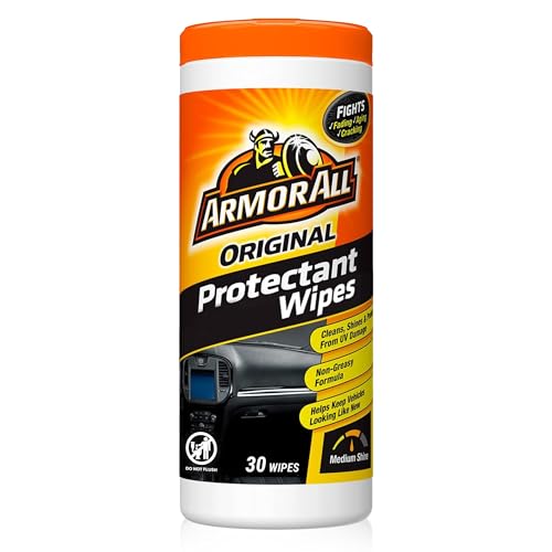 Original Protectant Wipes by Armor All, Car Interior Cleaner Wipes with UV Protection to Fight Cracking & Fading, 30 Count - Click to Buy