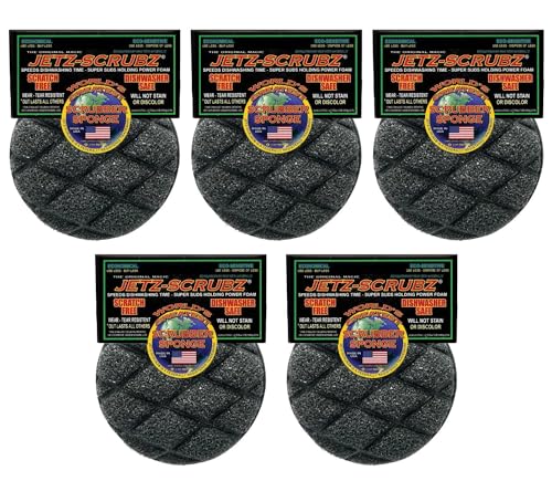JetzScrubz The Original Magic Jetz Scrubz J22 Scrubber Sponge Round (Pack of 5) - Click to Buy