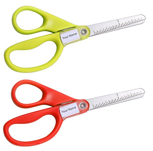 Stanley 5” Kids Scissors, Blunt Tip, Safety, Comfortable, For Left and Right Handed Use, For Office School Student Crafts, Assorted Colors, 2 Pack