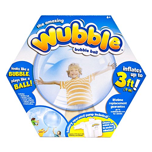 The Amazing WUBBLE Bubble Ball - Looks Like a Bubble, Plays Like a Ball! Blue - Click to Buy