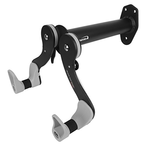 Ibera Fahrrad-Wandhalter, Fahrradaufbewahrung, Horizontal Wall 45 ° Winkel einstellbar, Single Aufbewahrung, schwarz