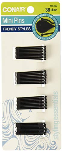 CONAIR - Styling Essentials Mini Pins Black - 36 Count - Click to Buy